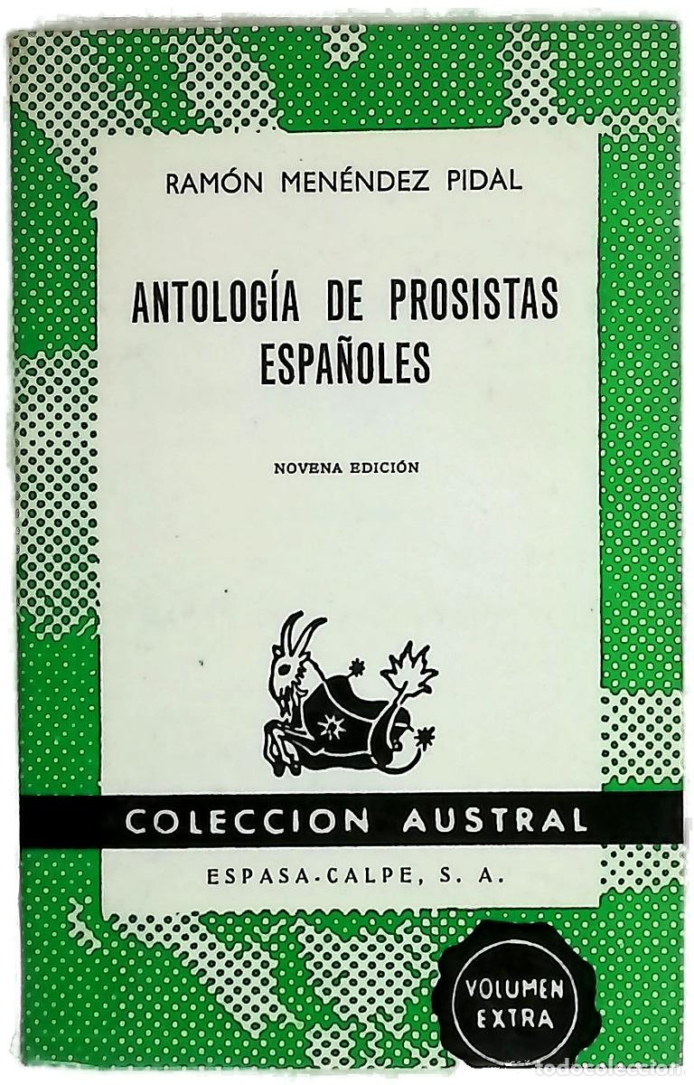 books: Antolog&iacute;a de prosistas espa&ntilde;oles