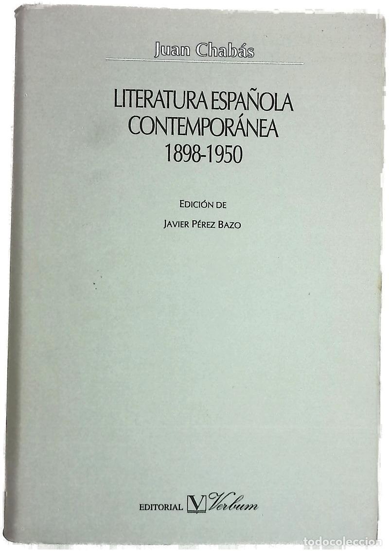 books: Literatura espa&ntilde;ola contempor&aacute;nea : 1898-1950
