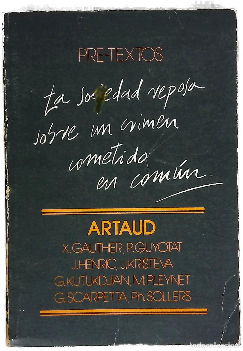 Libros: Artaud [coloquio] - Artaud, Antonin; Sollers, Philippe; Aibar Guerra, Ana