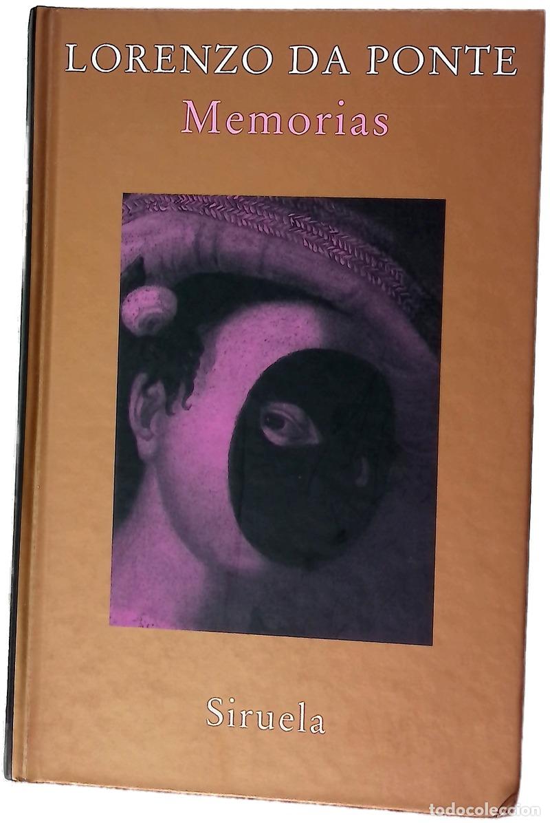 Livres: Memorias - Da Ponte, Lorenzo; Ben&iacute;tez, Esther