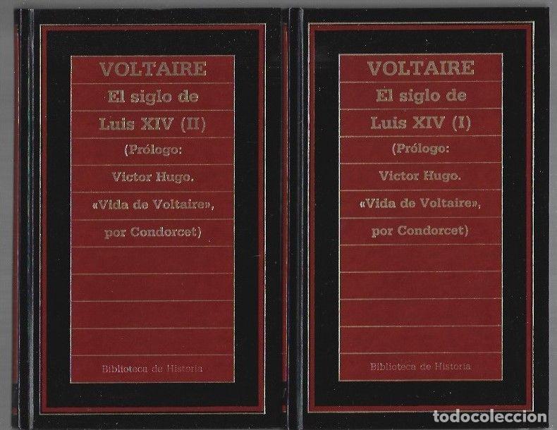 B&uuml;cher: SIGLO DE LUIS XIV - EL (PROLOGO: VICTOR HUGO. VIDA DE VOLTAIRE, POR CONDORCET) (2 TOMOS) - VOLTAIRE