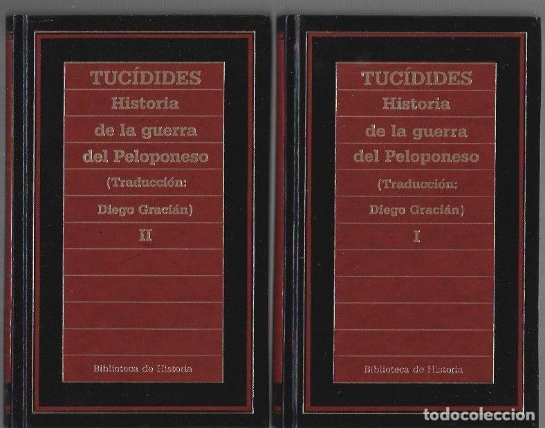 Libros: HISTORIA DE LA GUERRA DEL PELOPONESO (2 TOMOS) - TUCIDIDES