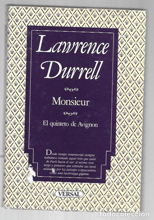 Livros em segunda m&atilde;o: MONSIEUR O EL PRINCIPE DE LAS TINIEBLAS. EL QUINTETO DE AVIGNON - DURRELL, LAWRENCE