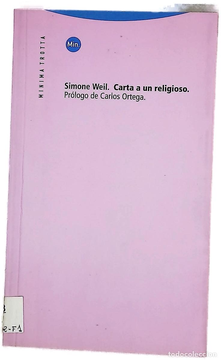Libros: Carta a un religioso - Weil, Simone
