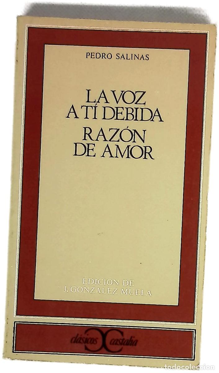 Livros em segunda m&atilde;o: La voz a ti debida Raz&oacute;n de amor