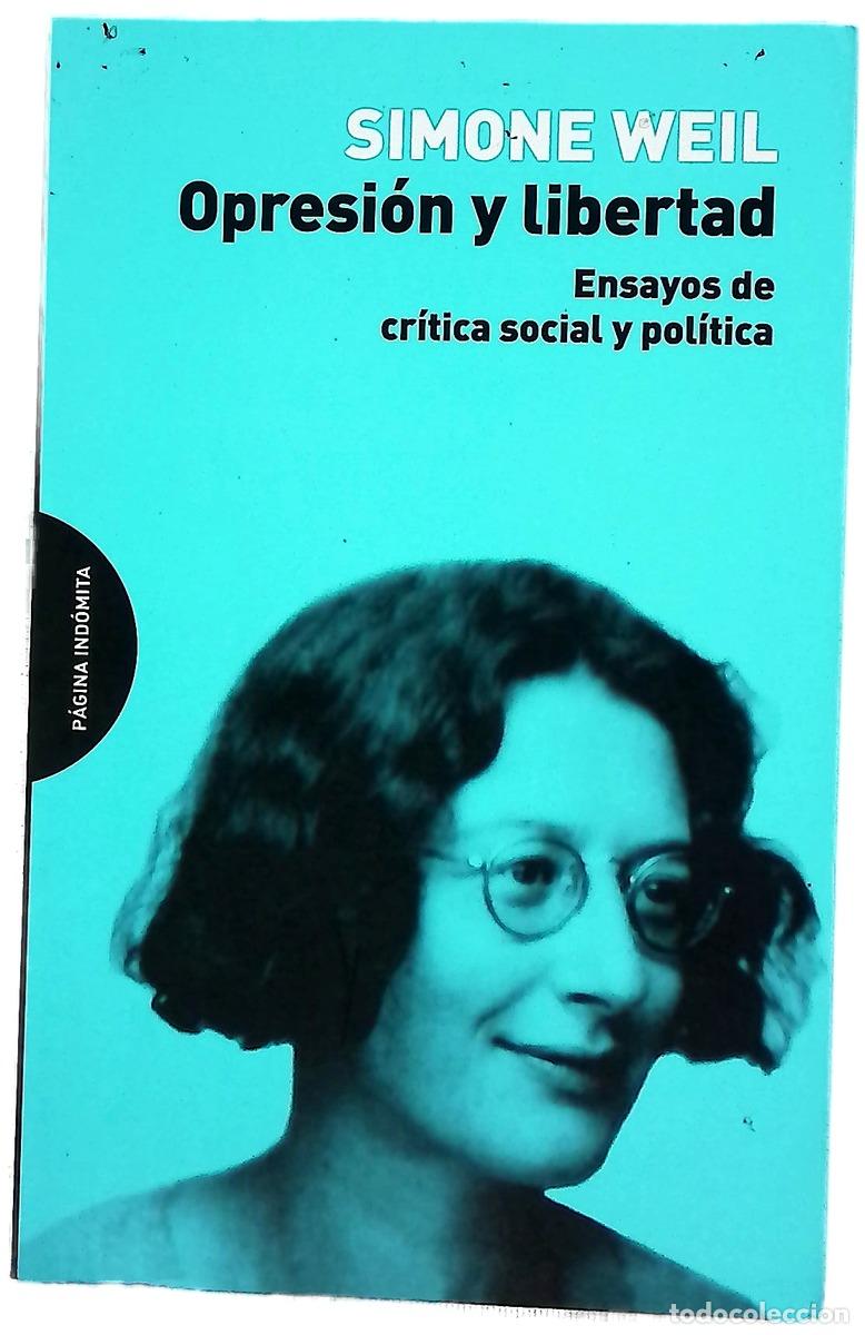 books: Opresi&oacute;n y libertad : ensayos de cr&iacute;tica social y pol&iacute;tica