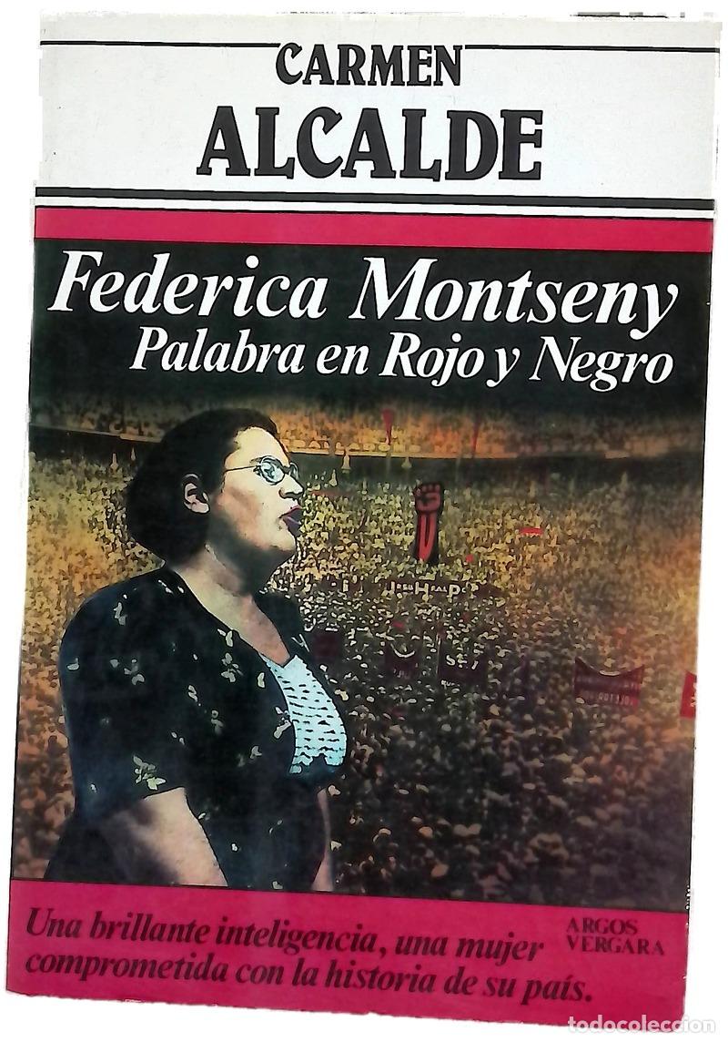 Libros: Federica Montseny palabra en rojo y negro