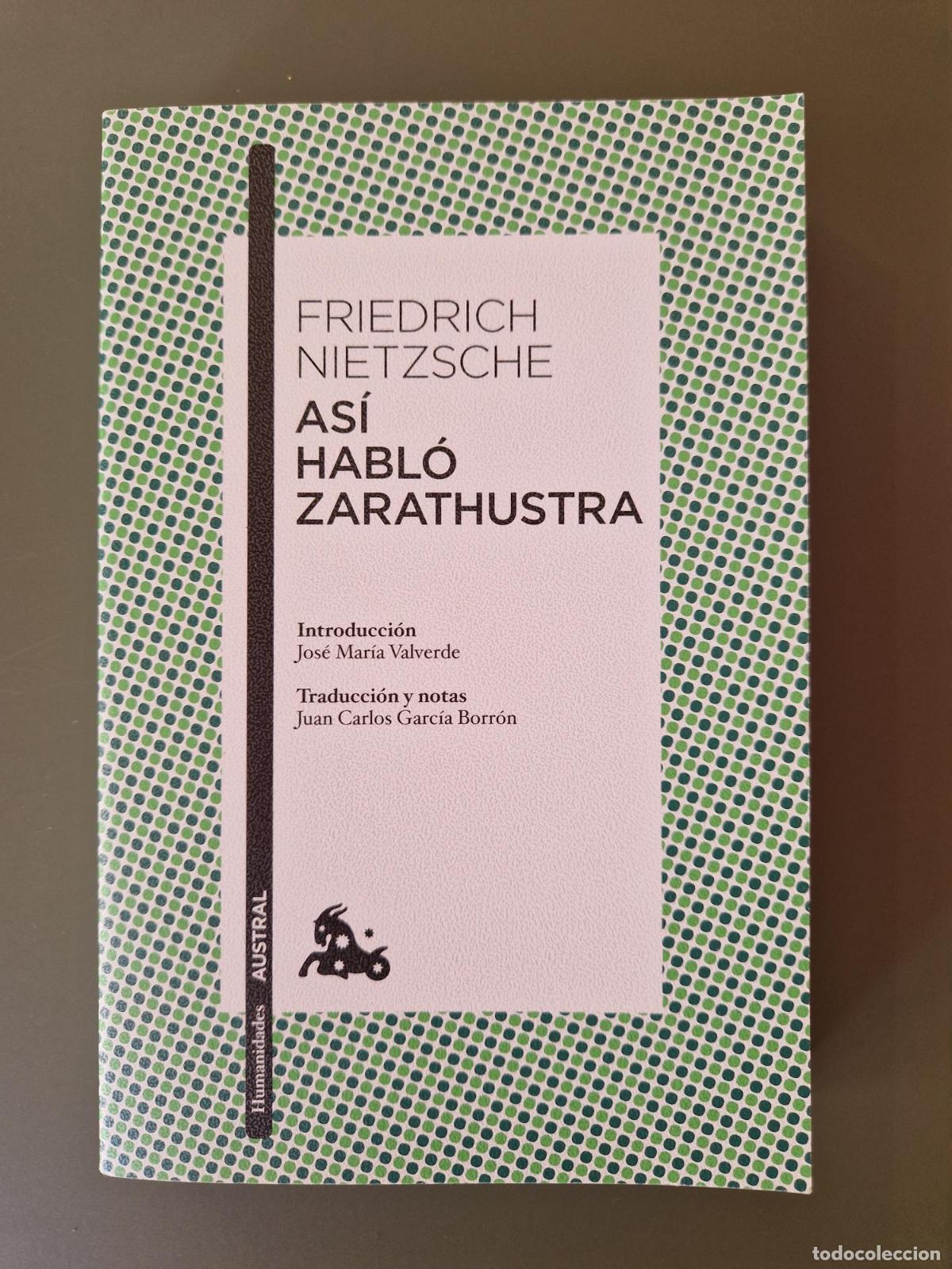 Libros: As&iacute; habl&oacute; Zarathustra - Friedrich Nietzsche
