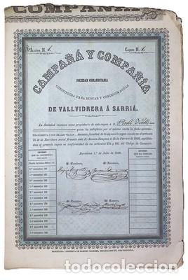 Libros: Acci&oacute;n fracci&oacute;n 1, cup&oacute;n 1 de la Campa&ntilde;&aacute; y compa&ntilde;ia. Sociedad comanditaria constituida para buscar