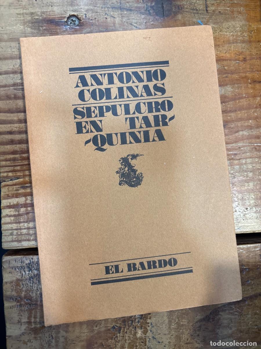 Libros: Sepulcro en Tarquinia (El bardo) Colinas, Antonio