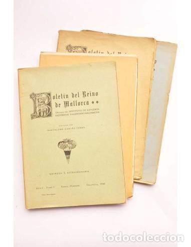 Libros: Bolet&iacute;n del Reino de Mallorca. A&ntilde;o I. Tomo I. 1946 - AUTORES VARIOS