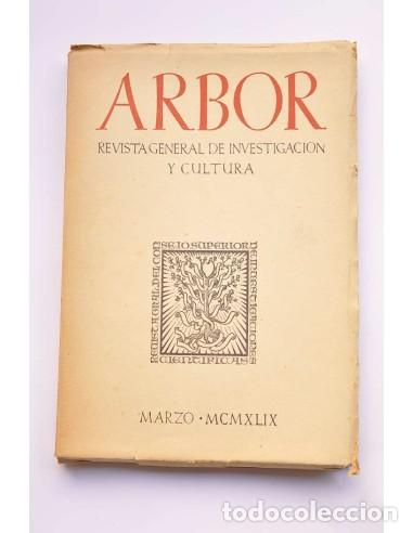 Libri di seconda mano: Arbor. Revista general de investigaci&oacute;n y cultura. Marzo, 1949. N&ordm; 39 - AUTORES VARIOS
