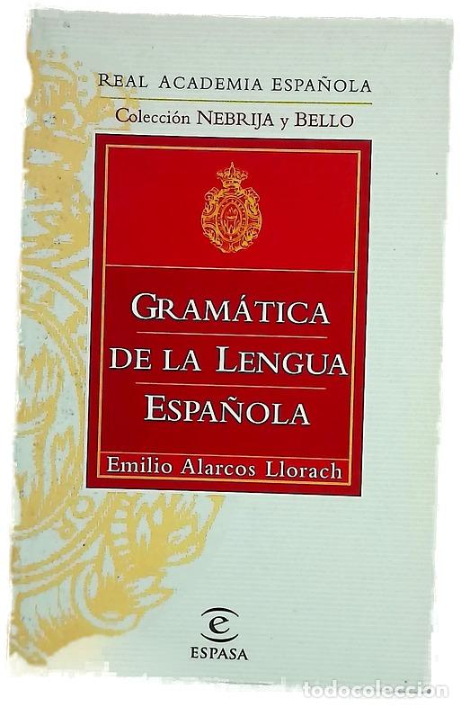 Libros: Gram&aacute;tica de la lengua espa&ntilde;ola