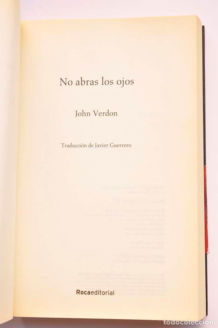 Libros: No abras los ojos - VERDON, John - Foto 3
