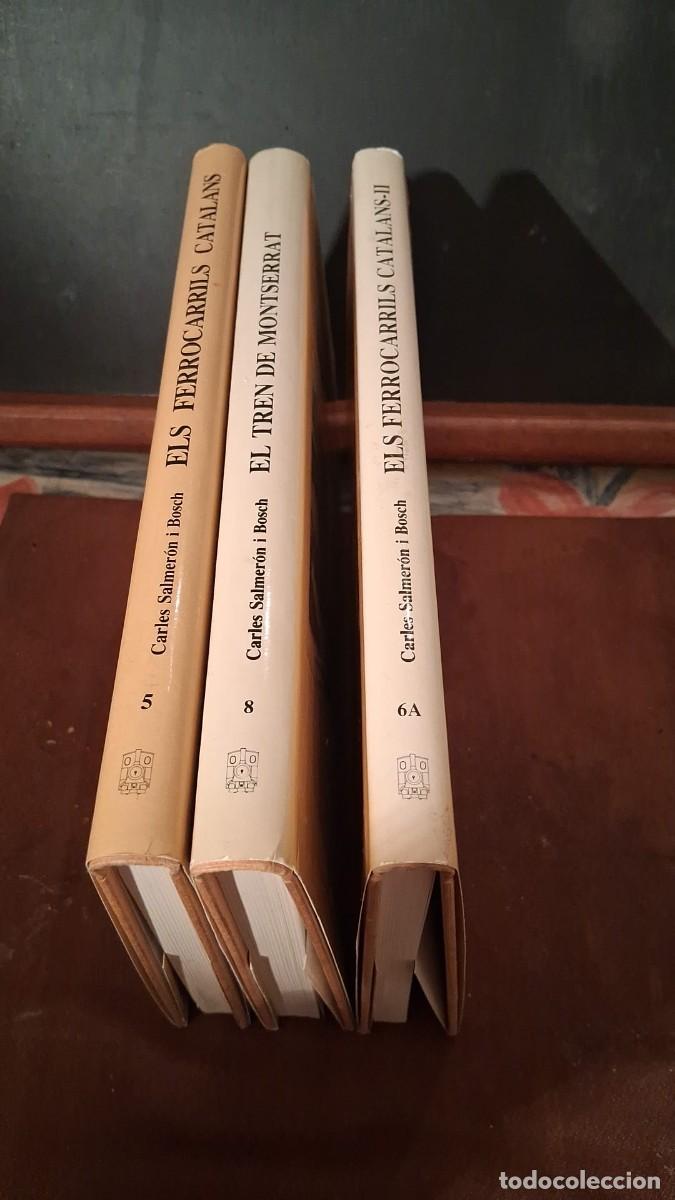 Libros: Lote 3 libros Els ferrocarrils catalans 1 y 2 , El tren de Montserrat