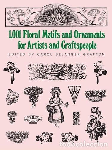Livros em segunda m&atilde;o: 1001 Floral Motifs and Ornaments for Artists and Craftspeople- 9780486253527