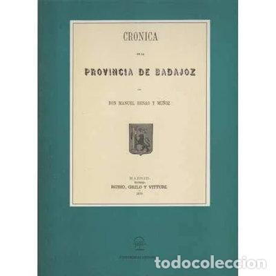 books: Cr&oacute;nica de la Provincia de Badajoz- 9788488938022