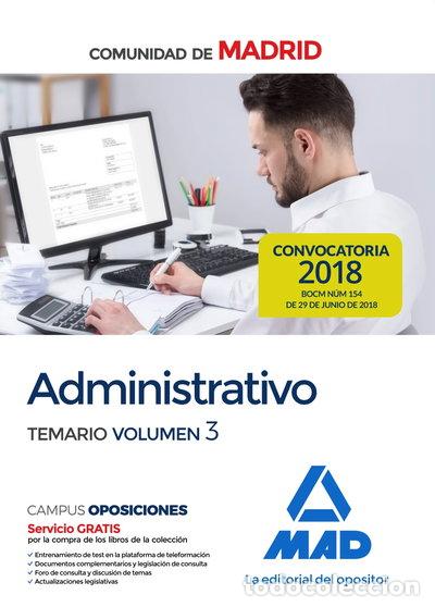 Libros: Administrativo de la Comunidad de Madrid. Temario volumen 3- 9788414219539