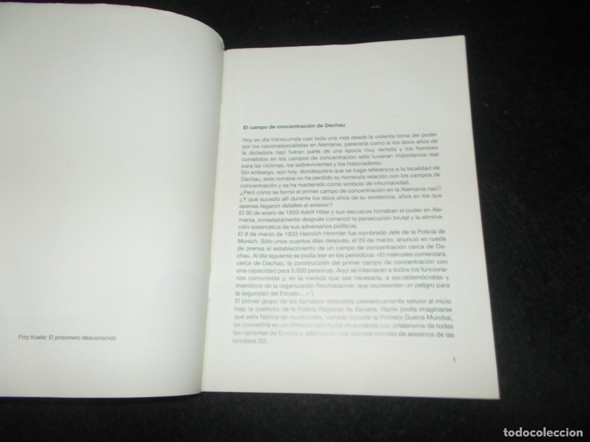 Libros: EL CAMPO DE CONCENTRACI&Oacute;N DE DACHAU. Cuadernillo 1972 - Foto 2