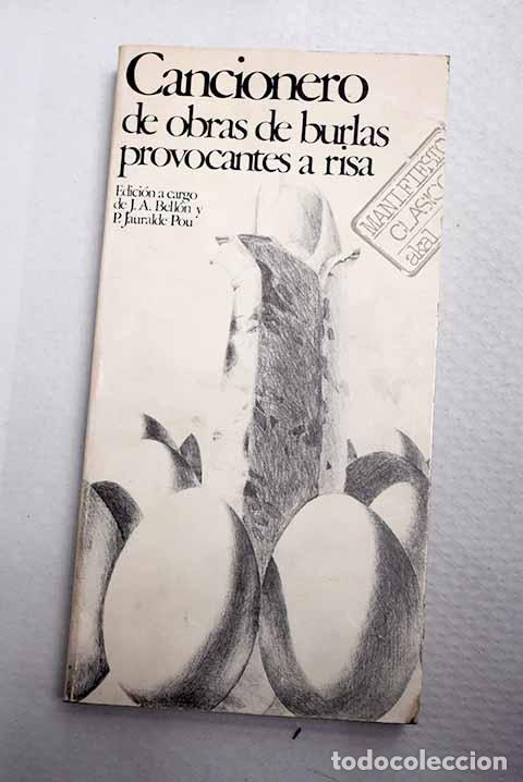Libri di seconda mano: Cancionero de obras de burlas provocantes a risa