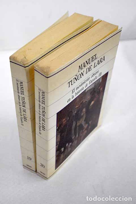 books: El movimiento obrero en la historia de Espa&ntilde;a.- Tu&ntilde;&oacute;n de Lara, Manuel