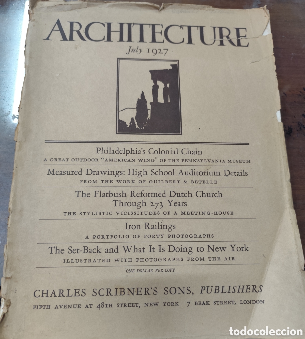 Libros: ARCHITECTURE Vol LVI n&ordm; 2. July 1927. Arquitectura