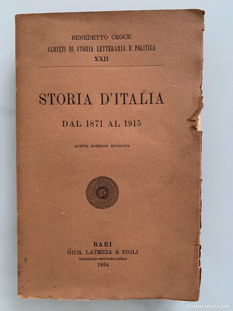 Libros: STORIA D'ITALIA. DAL 1871 AL 1915 (quinta edizione riveduta) - Benedetto Croce