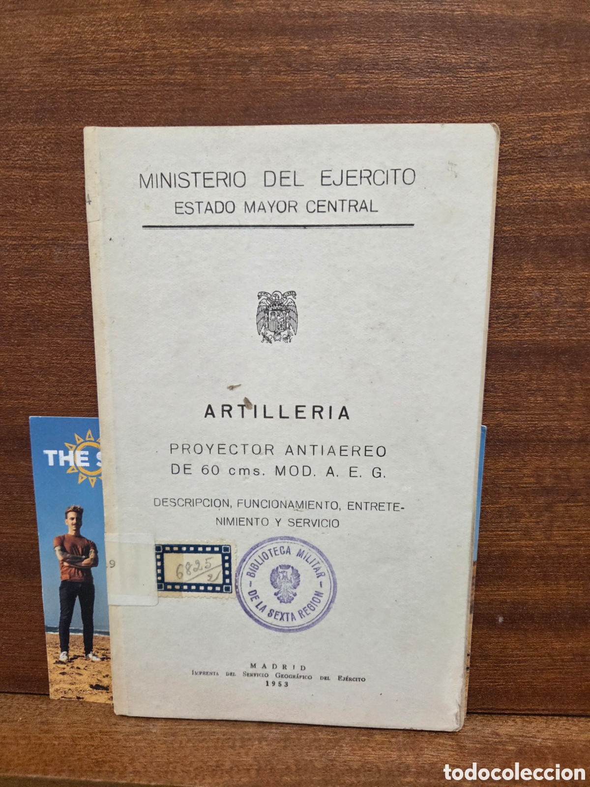 Libros: 1953...&rdquo;&rdquo;ARTILLER&Iacute;A, PROYECTOR ANTIA&Egrave;REO DE 60 CM..MODELO A.E.G...DESCRIPCION, FUNCIONAMIENTO ENTR..
