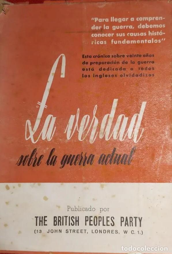 books: LA VERDAD SOBRE LA GUERRA ACTUAL - The British Peoples Party
