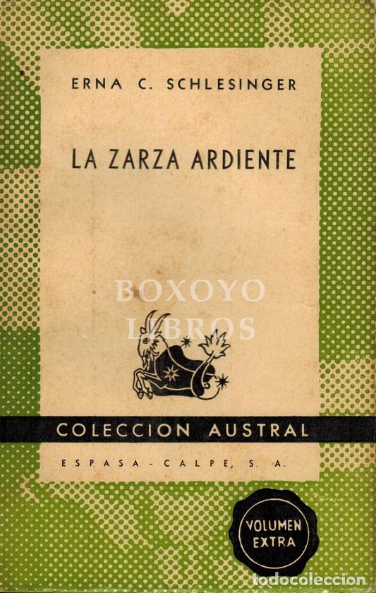 Libros: SCHLESINGER, Erna C. La zarza ardiente. Leyendas y cuentos de Isrsel