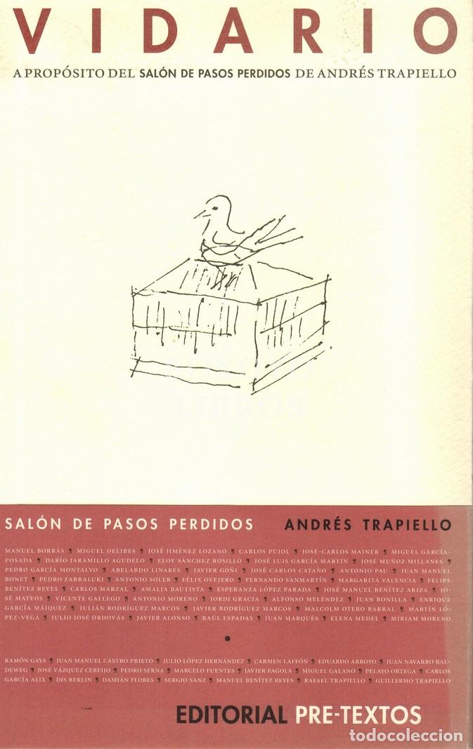 B&uuml;cher: BORR&Aacute;S, Manuel y otros. Vidario. A prop&oacute;sito del Sal&oacute;n de Pasos Perdidos de Andr&eacute;s Trapiello