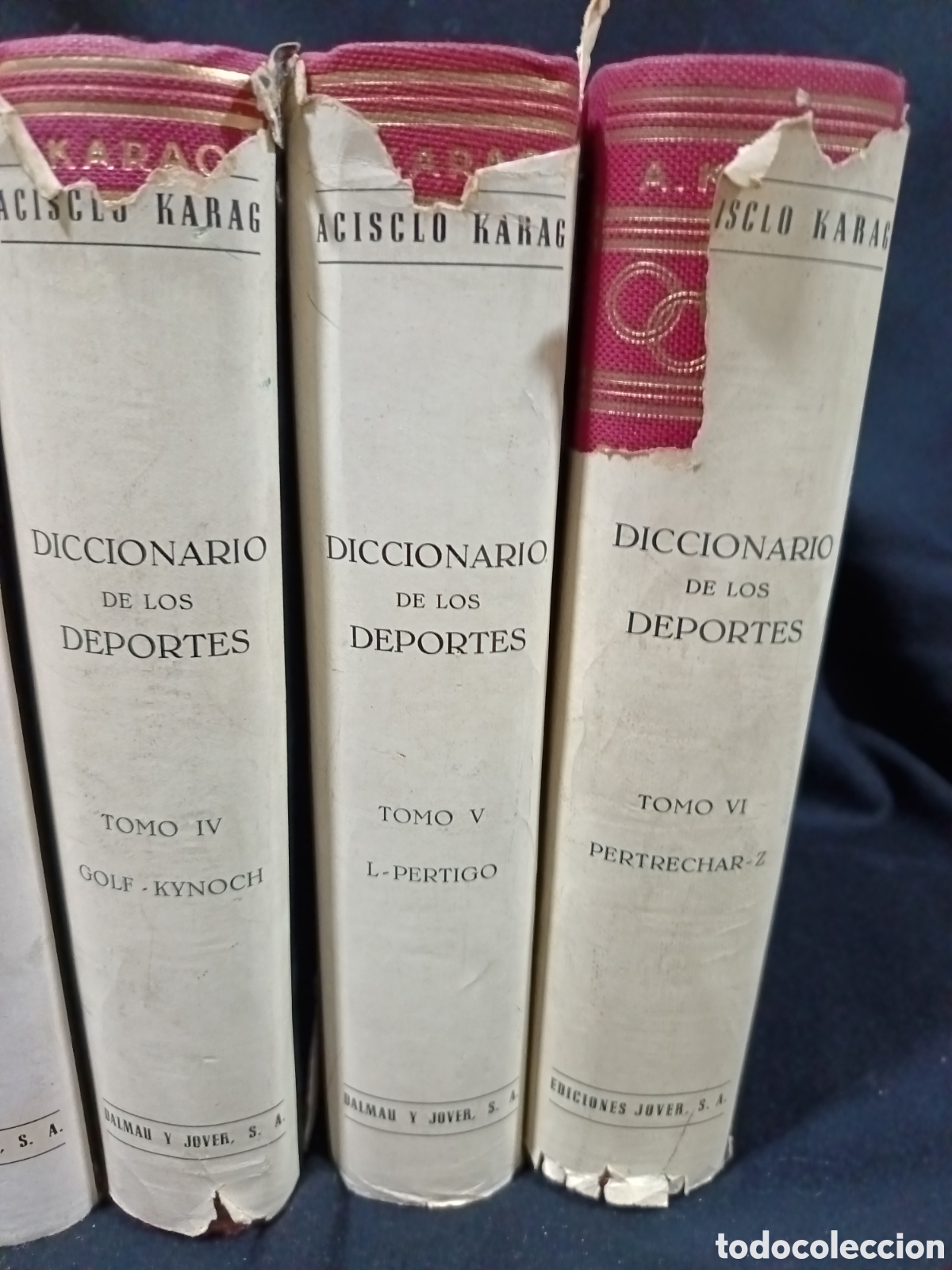 Libros: DICCIONARIO DE LOS DEPORTES ACISCLO KARAG - Foto 4