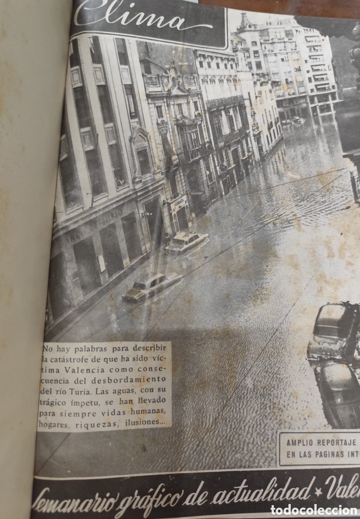 Libri di seconda mano: RIADA DE VALENCIA 1957. 8 N&uacute;meros de la Revista Clima. Semanario gr&aacute;fico de actualidad. Valencia 195