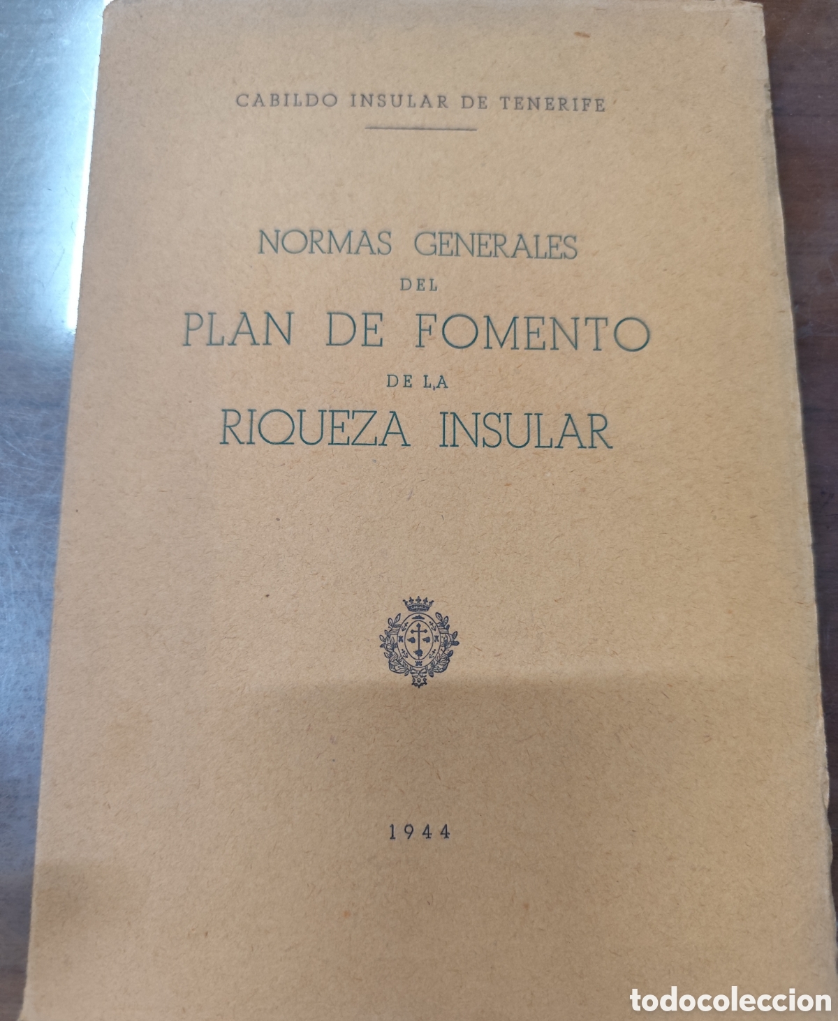 Libri di seconda mano: NORMA GENERALES DEL PLAN DE FOMENTO DE LA RIQUEZA INSULAR. Canarias - CABILDO INSULAR DE TENERIFE