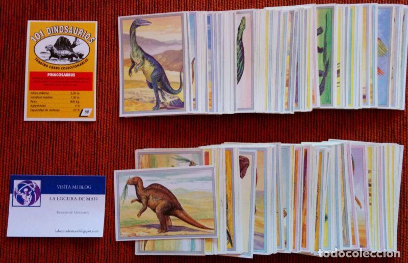 Livros em segunda m&atilde;o: 101 DINOSAURIOS TRADING CARDS COLECCIONABLES LOTE VARIOS CROMOS GOOD CONDITION