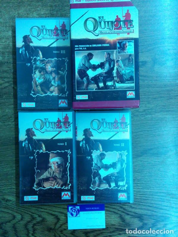Libri di seconda mano: PACK 3 VHS DON QUIJOTE RTVE METROVIDEO