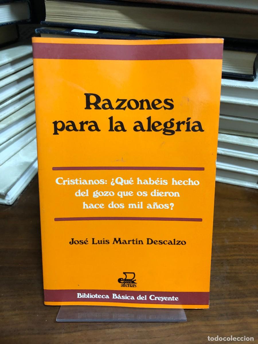 Libros: Razones para la alegr&iacute;a Jos&eacute; Luis Mart&iacute;n Descalzo