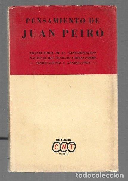 Livros em segunda m&atilde;o: PENSAMIENTO DE JUAN PEIRO - PEIRO, JUAN