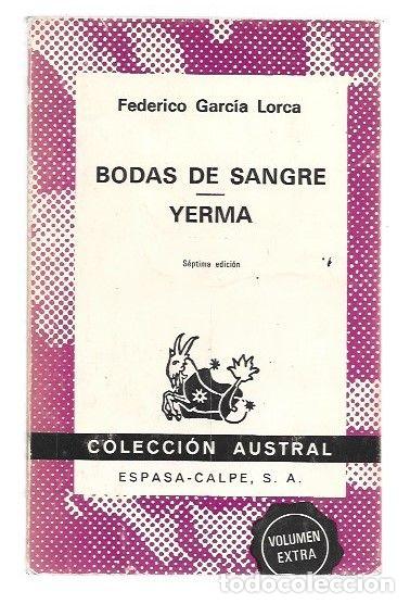 Libri di seconda mano: BODAS DE SANGRE / YERMA - GARCIA LORCA, FEDERICO