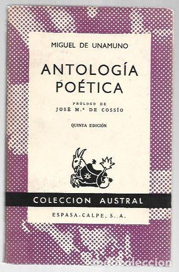 Livros em segunda m&atilde;o: ANTOLOGIA POETICA - UNAMUNO, MIGUEL DE
