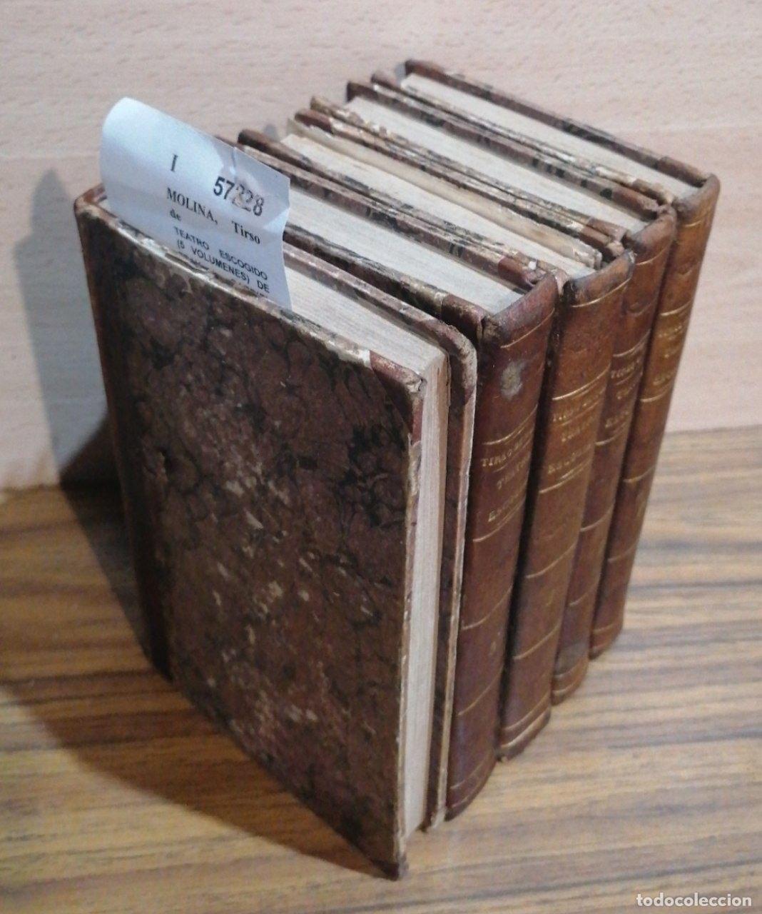 Libros: MOLINA, Tirso de - TEATRO ESCOGIDO (5 VOLUMENES) DE FRAY GABRIEL TELLEZ, conocido con el nombre de E