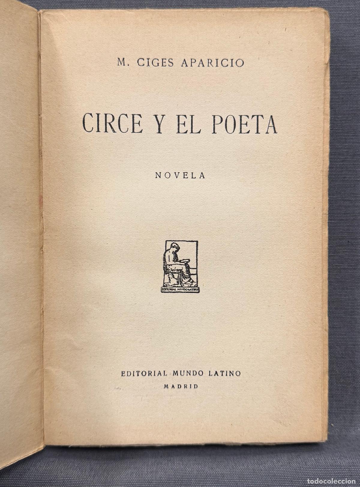 Libros: CIRCE Y EL POETA. Novela. - Foto 2