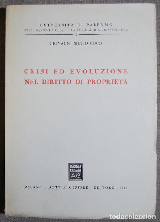 Livros em segunda m&atilde;o: CRISI ED EVOLUZIONE NEL DIRITTO DI PROPRIETA - SILVIO COCO, Giovanni