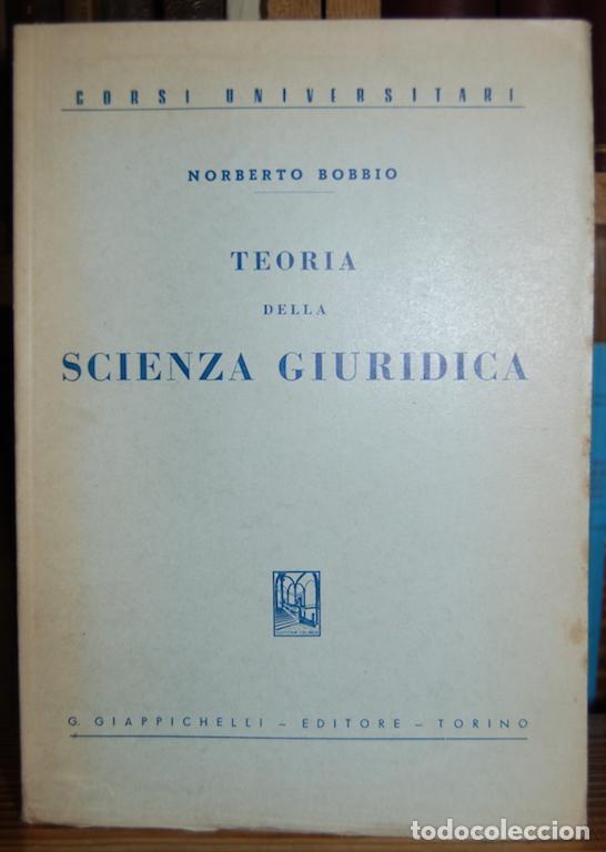 Libros: TEORIA DELLA SCIENZA GIURIDICA - BOBBIO, Norberto