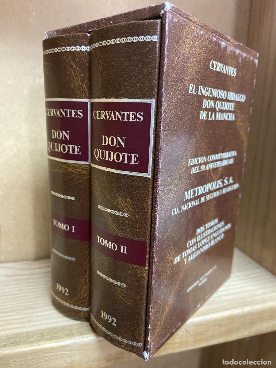 Livros em segunda m&atilde;o: EL INGENIOSO HIDALGO DON QUIJOTE DE LA MANCHA. Dos tomos. - Miguel de Cervantes Saavedra