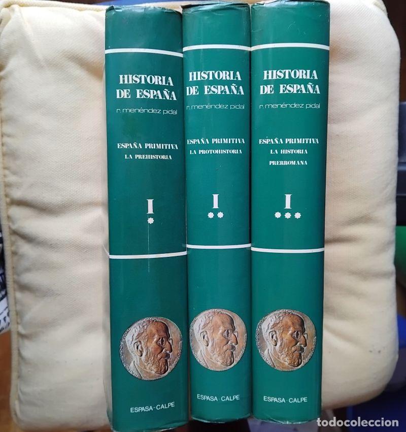 Libri di seconda mano: La historia de Espa&ntilde;a tomo I (3 vol&uacute;menes). Espa&ntilde;a primitiva - Dirigida por Ram&oacute;n Men&eacute;ndez Pidal