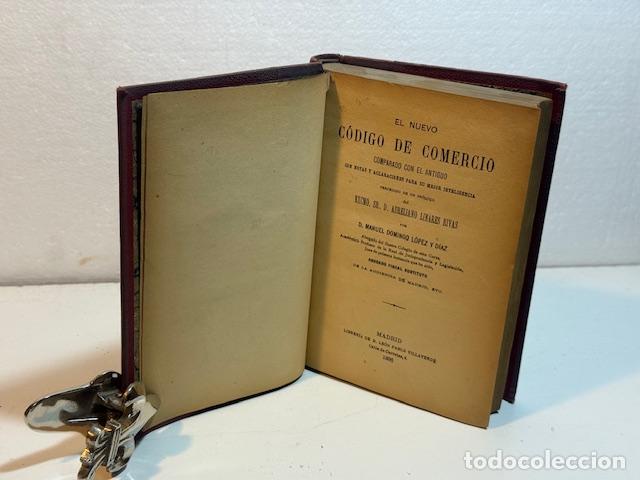 Libros: EL NUEVO CODIGO DE COMERCIO AURELIANO LINARES RIVAS 1886 - Foto 1