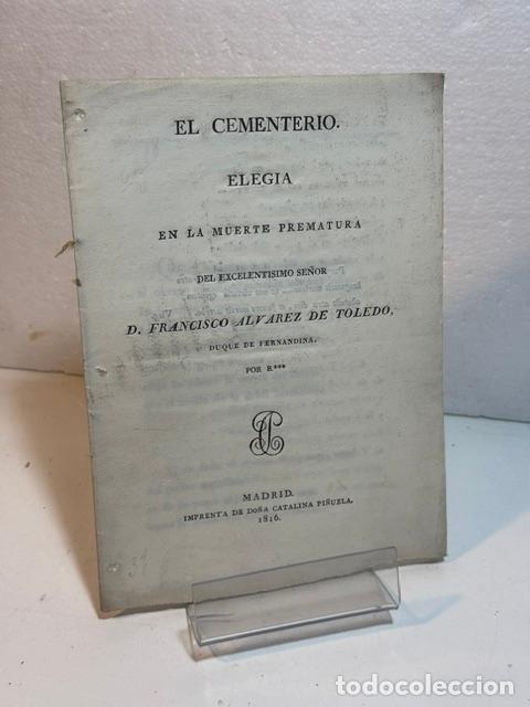 Libros: EL CEMENTERIO ELEGIA - Foto 1
