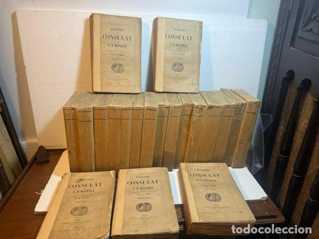 Livres: HISTOIRE DU CONSULAT ET DE L'EMPIRE M A THIERS 1845 1862 20 VOLUMENES