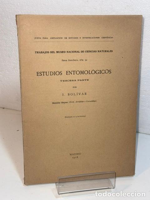Livres: ESTUDIOS ENTOMOLOGICOS TERCERA PARTE